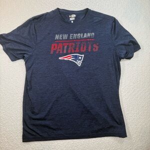 NFL team apparel mens new england patriots shirt dri-fit size 2xl blue football